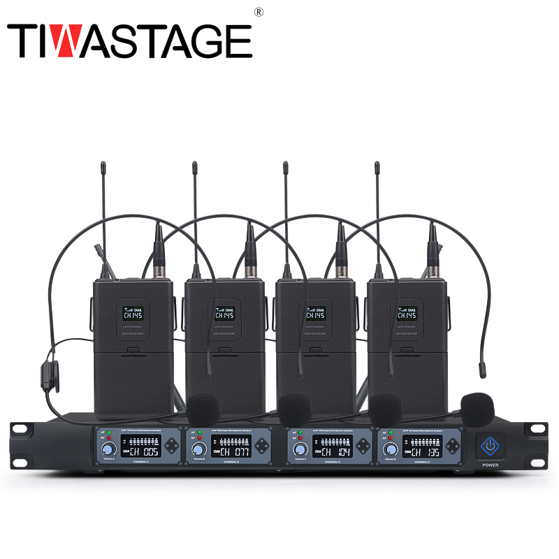 TIWA UHF无线麦克风，4个手持设备